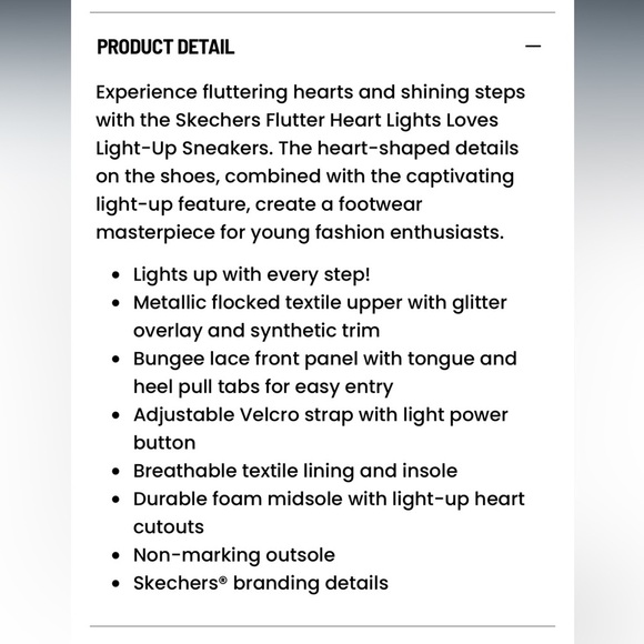 Girls Sketchers Flutter Heart Lights Loves Light-Up Sneaker• 13.5 - Picture 11 of 11